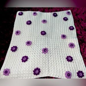 Hand crocheted blanket